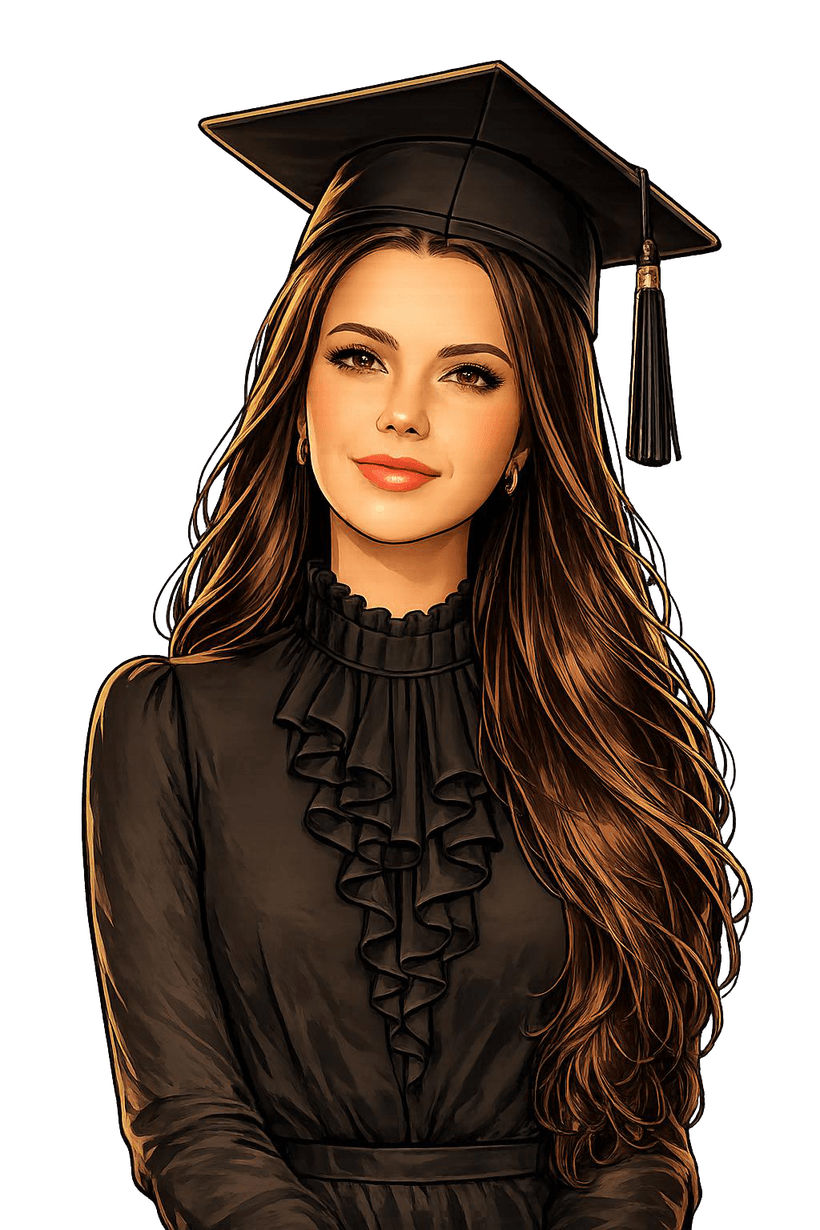 Ilustração da Doctor Vênia, assistente virtual do Instituto